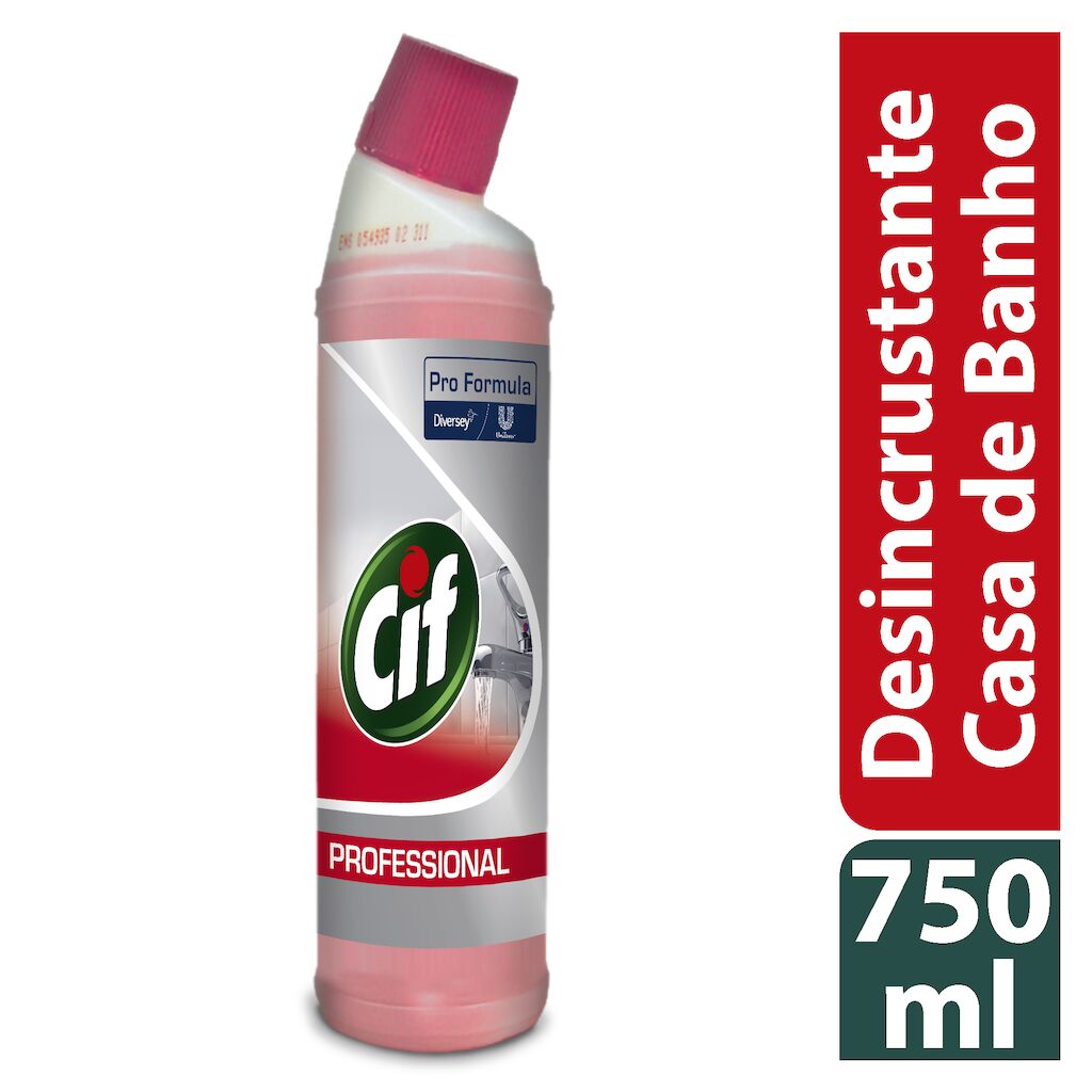 Cif PF Desincrustante Casas de Banho 6x0.75L - Desincrustante para casas de banho altamente eficaz